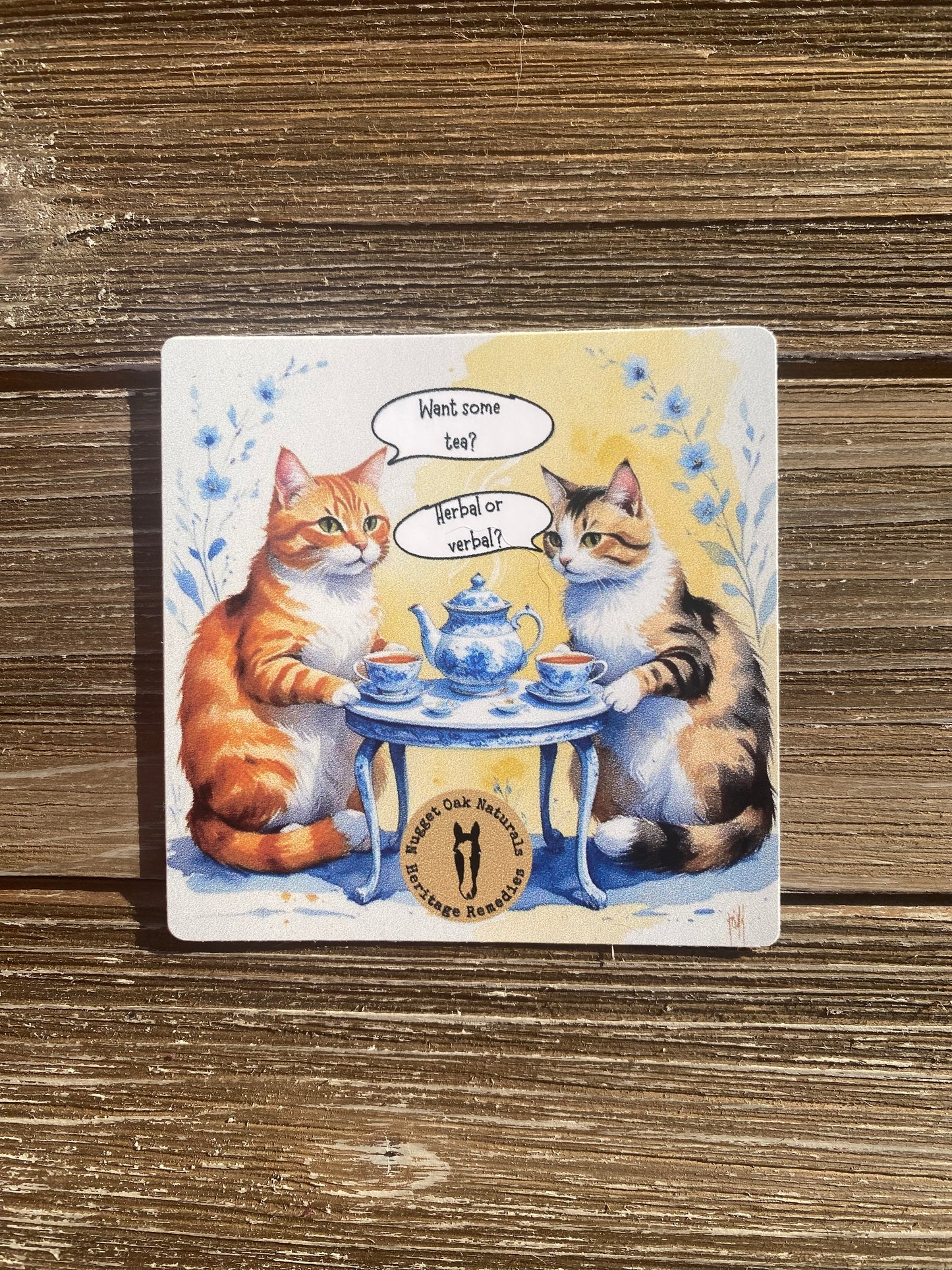 Herbal or Verbal Tea Sticker