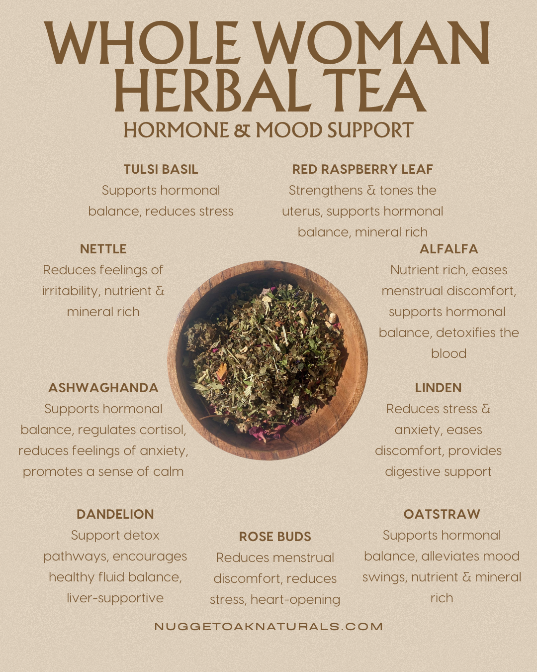 Whole Woman Herbal Tea Blend - Hormone & Mood Support
