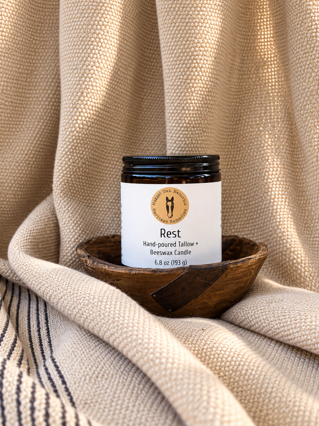 Rest Tallow & Beeswax Candle