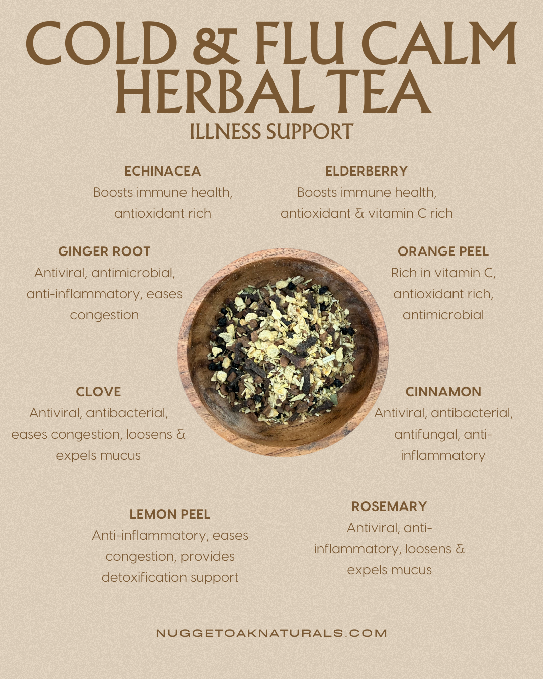 Cold & Flu Calm Herbal Tea Blend